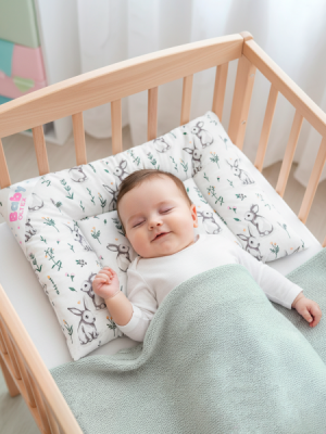Подушка плоская Oltex BABY Бамбук Зайчики