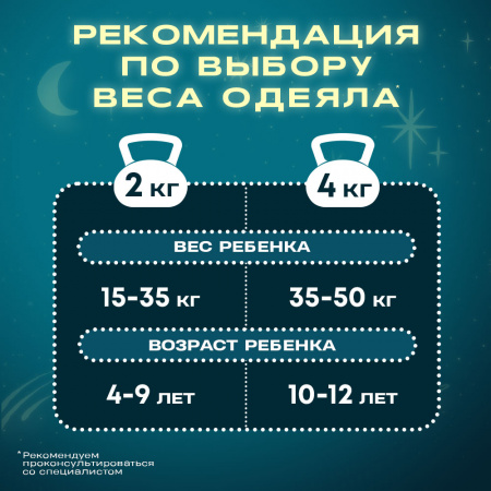 Купить Утяжеленное сенсорное одеяло WELLINAGRAVITY 110х140 мятное 2кг WGS-11 по цене  руб.