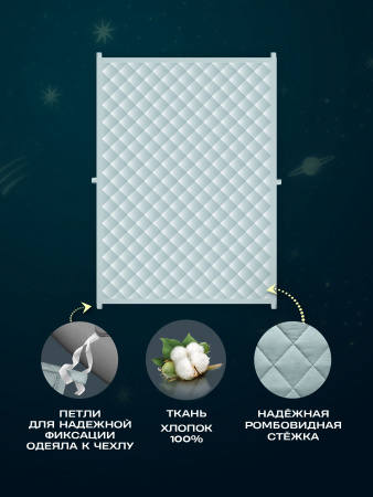 Купить Утяжеленное сенсорное одеяло WELLINAGRAVITY 110х140 мятное 4кг WGS-11 по цене  руб.