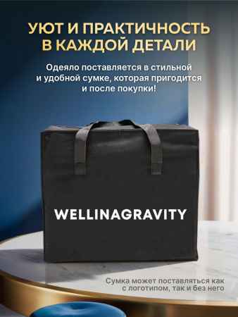 Купить Утяжеленное сенсорное одеяло WELLINAGRAVITY 200х220 мятный 9кг WGS-22 по цене  руб.