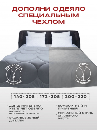 Купить Утяжеленное сенсорное одеяло WELLINAGRAVITY 172х205 темно-серый 8кг WGS-18 по цене  руб.