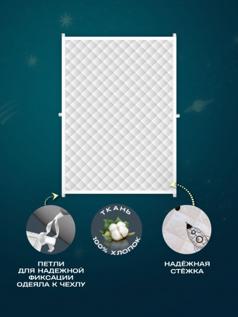 Купить Утяжеленное сенсорное одеяло WELLINAGRAVITY 110х140 космос 4кг WGS-11 по цене  руб.